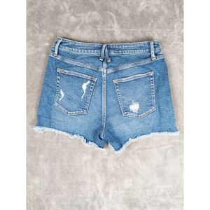 Good American Bombshell High Rise Denim Shorts Blue Size 10
